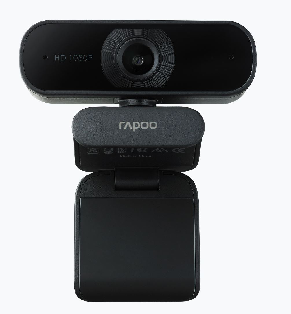 RAPOO C260 Webcam FHD 1080P/HD720P, USB 2.0, 95 degrees Wide Angle, Autofocus, Noise cancelling Mic. - Ideal for TEAMS, Zoom RAPOO C260 Webcam FHD 1080P/HD720P, USB 2.0, 95 degrees Wide Angle, Autofocus, Noise cancelling Mic. - Ideal for TEAMS, Zoom